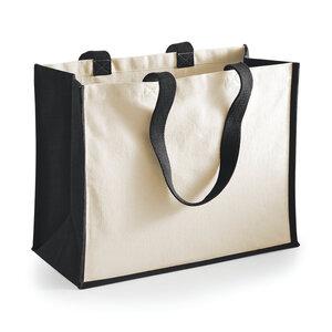 Westford Mill WM422 - Printers jute classic shopper Black