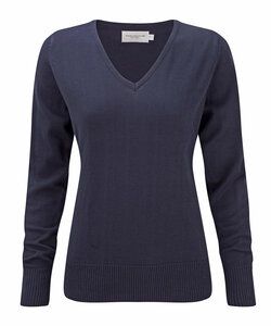Russell Collection JZ10F - Ladies' V-Neck Pullover French Navy