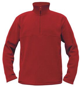 Starworld SW77N - Men's Zipped Collar Fleece Bright Red