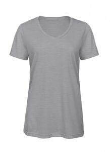 B&C BC058 - Womens tri-blend v-neck t-shirt