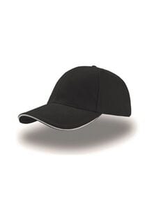 Atlantis AT003 - 6-panel sandwich cap Black/White