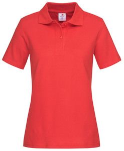 Stedman STE3100 - Polo SS for women Stedman Scarlet Red