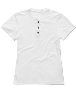 Stedman STE9530 - T-shirt Henley Sharon SS for her White