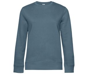 B&C BCW01Q - Straight Sleeve Sweatshirt 280 QUEEN Nordic Blue