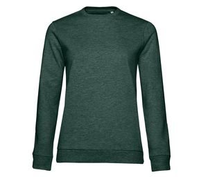 B&C BCW02W - Women's Round Neck Sweatshirt # woman Heather Dark Green