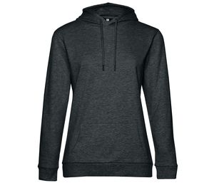 B&C BCW04W - Hoodie # woman Heather Asphalt