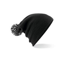 Beechfield BF450 - Snowstar beanie Black / White