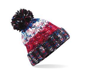 Beechfield BF486 - Corkscrew beanie with tassel Black Jacks