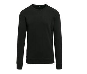 Build Your Brand BY010 - Lightweight crew neck sweatshirt Black