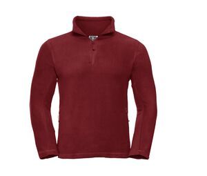 Russell JZ874 - Adult`s Quarter Zip Outdoor Fleece Classic Red