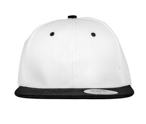 Result RC082 - 6 -sided flat visor cap White / Black