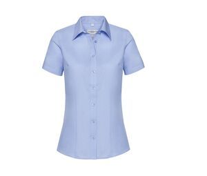 RUSSELL RU973F - Chemise Coolmax® Cintée Manches Courtes Femme Light Blue