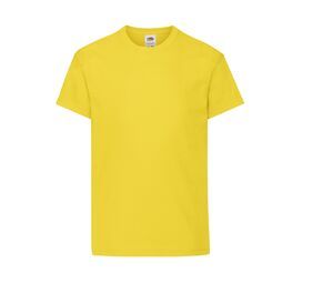 Fruit of the Loom SC1019 - Children's short-sleeves T-shirt Yellow