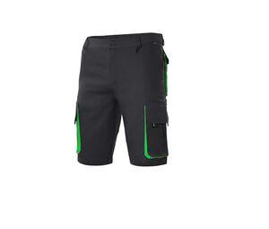 VELILLA V3007 - BERMUDAS MULTIPOCHES BICOLORE Black / Lime