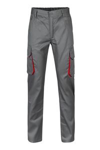 Velilla 103004 - TWO-TONE TROUSERS Grey/Red