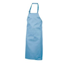 NEWGEN TB101 - Polycotton bib apron with pocket Sky Blue