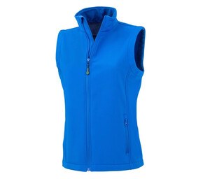 RESULT RS902F - WOMENS RECYCLED 2-LAYER PRINTABLE SOFTSHELL BODYWARMER Royal