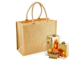 Westford mill WM437 - Glittering jute shopping bag